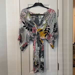 🌺Aloha Print Kimono Cover-Up Dress